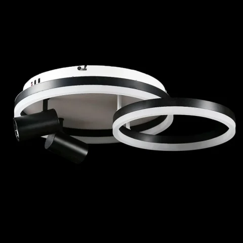Люстра стельова LED Splendid Ray L2464/550/2+2, 4 лампи, білий/чорний, димер, сучасний стиль