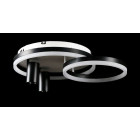 Люстра стельова LED Splendid Ray L2464/550/2+2, 4 лампи, білий/чорний, димер, сучасний стиль Люстра стельова LED Splendid Ray L2464/550/2+2, 4 лампи, білий/чорний, димер, сучасний стиль