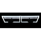 Люстра стельова LED Splendid Ray L2457/2+2, 144W, білий/чорний, сучасний стиль, 75 см Люстра стельова LED Splendid Ray L2457/2+2, 144W, білий/чорний, сучасний стиль, 75 см
