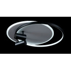Люстра стельова LED Splendid Ray L2451/480/2+2, 4 лампи, 56 см, чорний та білий, сучасний стиль, з пультом, димер Люстра стельова LED Splendid Ray L2451/480/2+2, 4 лампи, 56 см, чорний та білий, сучасний стиль, з пультом, димер