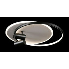 Люстра стельова LED Splendid Ray L2451/480/2+2, 4 лампи, 56 см, чорний та білий, сучасний стиль, з пультом, димер Люстра стельова LED Splendid Ray L2451/480/2+2, 4 лампи, 56 см, чорний та білий, сучасний стиль, з пультом, димер