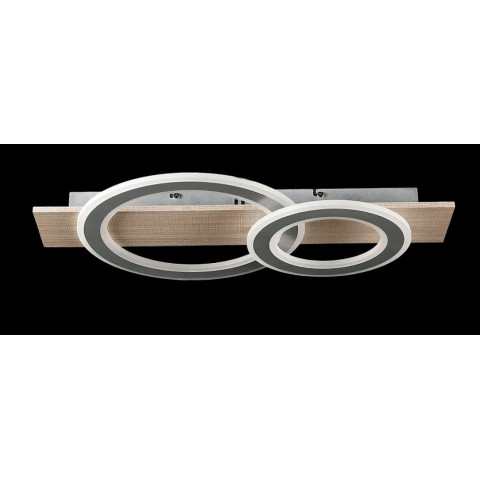 Люстра стельова LED Splendid Ray L2980/2, 120W, білий/коричневий, сучасний стиль, з пультом, димер