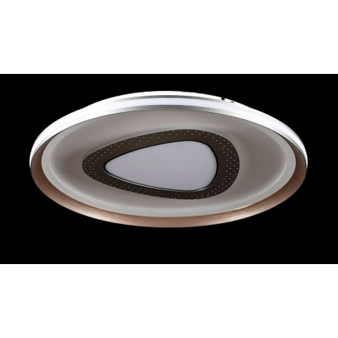 Люстра стельова LED Splendid Ray L55088/500A/1, 144W, сірий/золотий, сучасний стиль, з пультом, 50 см