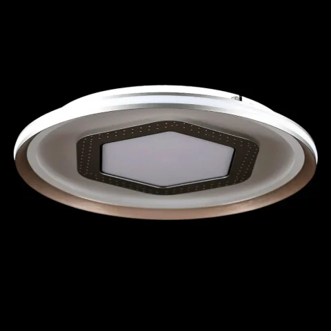 Люстра стельова LED Splendid Ray L55088/500C/1 (GREY+ GOLD), 152W, регульована температура світла, діаметр 50 см