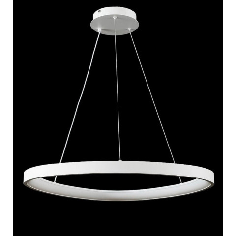 Люстра стельова LED Splendid Ray L2550/650/1, 1 лампа, 40-140 см, білий, з пультом, сучасний стиль