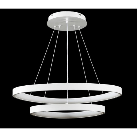 Люстра світлодіодна Splendid Ray L2550/650+450/2 LED, 2 лампи, регулювання світла, білий колір, сучасний стиль для дому