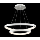 Люстра світлодіодна Splendid Ray L2550/650+450/2 LED, 2 лампи, регулювання світла, білий колір, сучасний стиль для дому Люстра світлодіодна Splendid Ray L2550/650+450/2 LED, 2 лампи, регулювання світла, білий колір, сучасний стиль для дому