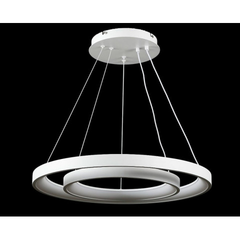 Люстра стельова LED Splendid Ray L2551/580+380/2, 2 лампи, білий, регулювання світла, сучасний стиль