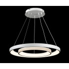 Люстра стельова LED Splendid Ray L2551/580+380/2, 2 лампи, білий, регулювання світла, сучасний стиль Люстра стельова LED Splendid Ray L2551/580+380/2, 2 лампи, білий, регулювання світла, сучасний стиль