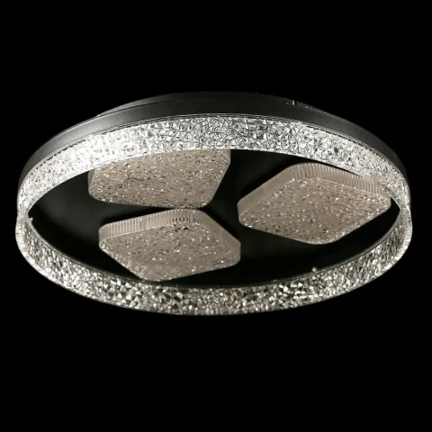 Потолочная люстра LED Splendid Ray L2972/470/3+1, 112W, черная, 47 см, с пультом, диммер Потолочная люстра LED Splendid Ray L2972/470/3+1, 112W, черная, 47 см, с пультом, диммер