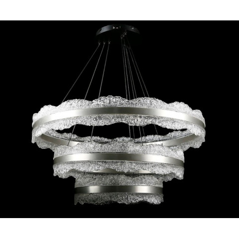 Люстра стельова LED Splendid Ray L83058/800+600+400/3, діаметр 80 см, чорний та сірий, сучасний стиль для дому
