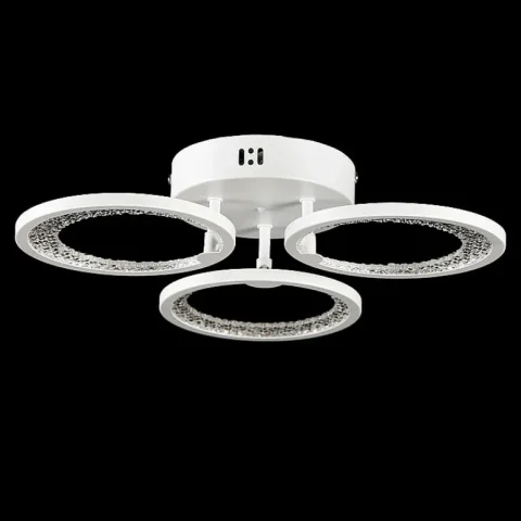 Люстра стельова LED Splendid Ray L2930/3, 3 лампи, 40 см, 3000K, білий метал
