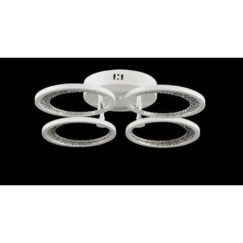 Люстра стельова LED Splendid Ray L2930/4, 80W, білий, метал, акрил, сучасний стиль, з пультом, димер