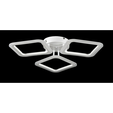 Люстра стельова LED Splendid Ray L2929/3BIG, 66W, білий, сучасний стиль, з пультом, 3 лампи, димер, 53 см
