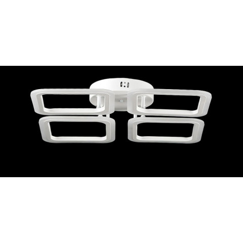 Люстра стельова LED Splendid Ray L2929/4BIG, 88W, білий, з пультом, сучасний стиль, 62 см