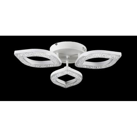 Люстра стельова LED Splendid Ray L2721/3, 60W, білий, з пультом, сучасний стиль, 48 см