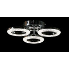 Люстра стельова LED Splendid Ray L2723/3, 3 лампи, регульована температура світла, хром, сучасний стиль для дому Люстра стельова LED Splendid Ray L2723/3, 3 лампи, регульована температура світла, хром, сучасний стиль для дому