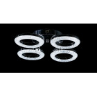 Люстра стельова LED Splendid Ray L2723/4, 4 лампи, діаметр 48 см, хром, сучасний стиль з пультом регулювання світла Люстра стельова LED Splendid Ray L2723/4, 4 лампи, діаметр 48 см, хром, сучасний стиль з пультом регулювання світла