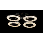 Люстра стельова LED Splendid Ray L2723/4, 4 лампи, діаметр 48 см, хром, сучасний стиль з пультом регулювання світла Люстра стельова LED Splendid Ray L2723/4, 4 лампи, діаметр 48 см, хром, сучасний стиль з пультом регулювання світла