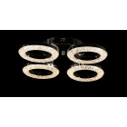 Люстра стельова LED Splendid Ray L2723/4, 4 лампи, діаметр 48 см, хром, сучасний стиль з пультом регулювання світла Люстра стельова LED Splendid Ray L2723/4, 4 лампи, діаметр 48 см, хром, сучасний стиль з пультом регулювання світла