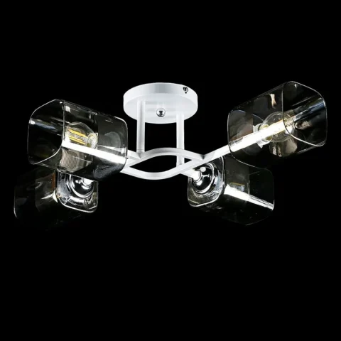 Люстра стельова Splendid Ray LGH50417/4, 4xE27, 56 см, білий, хром