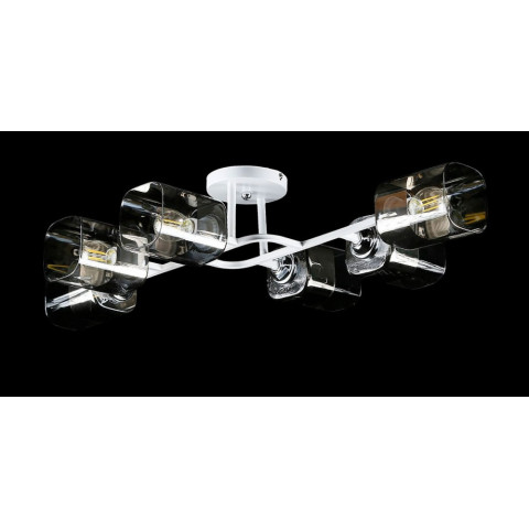 Люстра стельова Splendid Ray LGH50417/6, 6 ламп, E27, 40W, білий та хром, сучасний стиль для дому