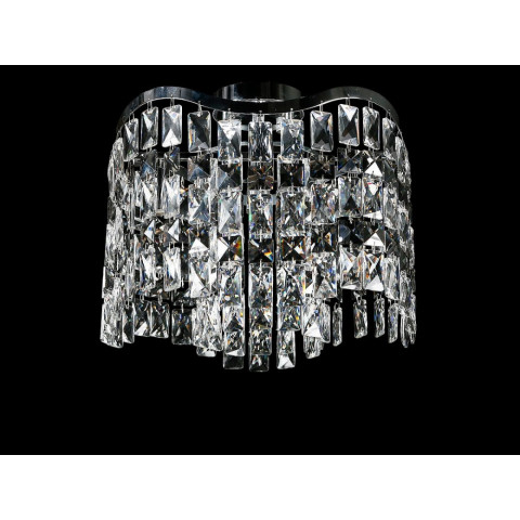 Хрустальна люстра Splendid-Ray LGH90350/5 (CR) — стельова люстра з витонченим каскадом кришталю та покриттям під хром