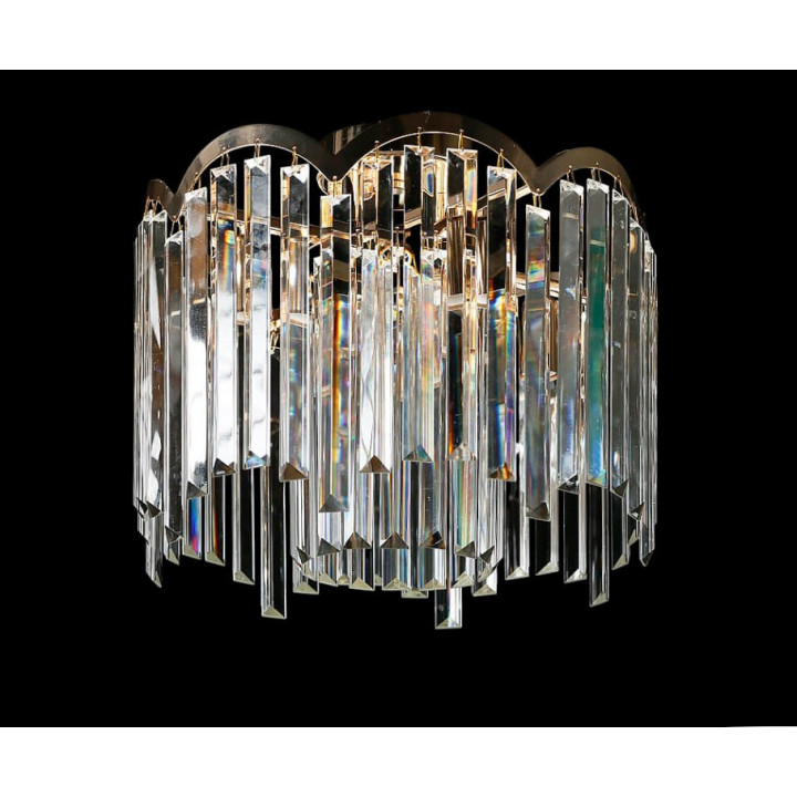 Кришталева люстра Splendid Ray LGH90351/5 (FGD) стельова люстра із золотою основою та вертикальними кришталевими підвісами Кришталева люстра Splendid Ray LGH90351/5 (FGD) стельова люстра із золотою основою та вертикальними кришталевими підвісами