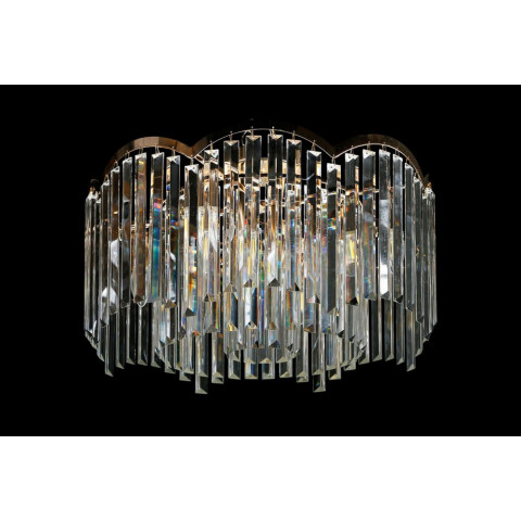 Люстра кришталева Splendid Ray LGH90351/9, 9 ламп, золото, білий, метал, кришталь, 32 см, сучасний стиль для дому