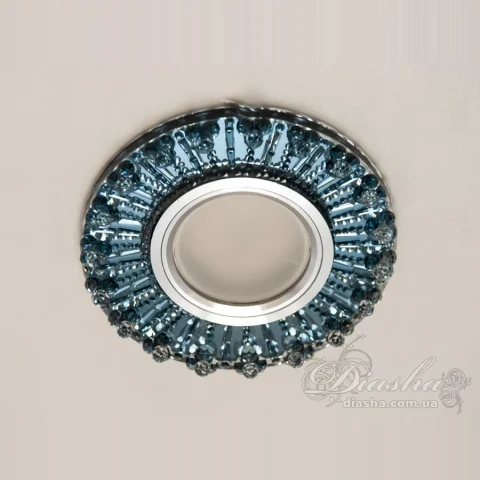 Точковий LED вбудований світильник Diasha 3042B-BK MR16, 40W, IP20 (1 лампа)