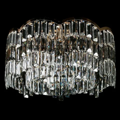 Стельова кришталева люстра Splendid Ray LGH90354/9 (FGD), золото з кришталем, E14, 9 ламп