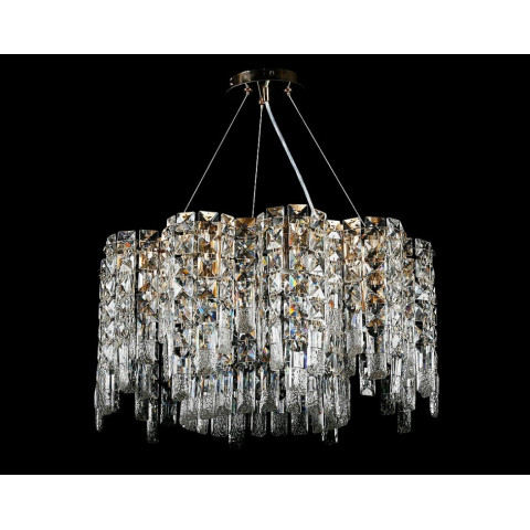 Кришталева люстра Splendid Ray LGH90357/10 (FGD) — підвісна люстра в золоті з кришталем