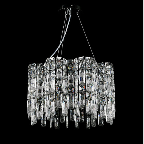Кришталева люстра Splendid Ray LGH90358/8 (CR) підвісна люстра з регульованою висотою та прозорими кришталевими елементами