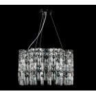 Кришталева люстра Splendid Ray LGH90358/8 (CR) підвісна люстра з регульованою висотою та прозорими кришталевими елементами Кришталева люстра Splendid Ray LGH90358/8 (CR) підвісна люстра з регульованою висотою та прозорими кришталевими елементами
