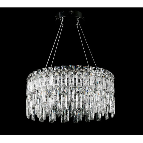 Кришталева люстра Splendid Ray LGH90364/480/2 LED (CR) підвісна люстра з кришталем хром 48 см, висота 40-110 см, на LED-освітленні