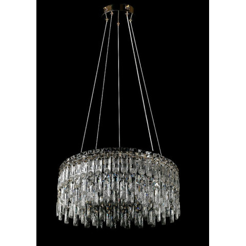 Люстра кришталева LED Splendid Ray LGH90364/570/2, 2 лампи, хром/білий, сучасний стиль, висота 50-110 см, діаметр 57 см