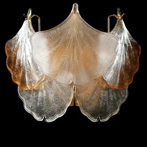 Бра кришталеве Splendid Ray BMD29070/1W (GD), 1 лампа, золото/білий/коричневий, 27 см