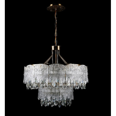 Люстра кришталева Splendid Ray LMD29111/24, 24 лампи, висота 70-130 см, бронзовий, білий, для інтер'єру