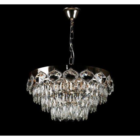 Люстра кришталева Splendid Ray L8558/500/10, 10 ламп, золото/білий, висота 35-70 см, діаметр 46 см