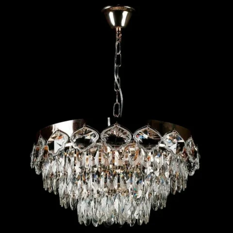 Люстра кришталева Splendid Ray L8558/600/12, 12 ламп, золото/білий (сучасний стиль)