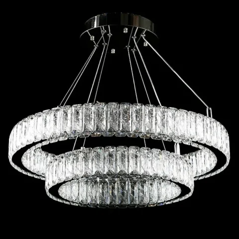 Люстра стельова LED Splendid Ray L8560C/400+600/2, 170W, хром, білий