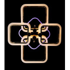 Люстра стельова LED Splendid Ray L39209/2+2, 130W, білий, золото, сучасний стиль з пультом, димер Люстра стельова LED Splendid Ray L39209/2+2, 130W, білий, золото, сучасний стиль з пультом, димер