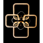 Люстра стельова LED Splendid Ray L39209/2+2, 130W, білий, золото, сучасний стиль з пультом, димер Люстра стельова LED Splendid Ray L39209/2+2, 130W, білий, золото, сучасний стиль з пультом, димер