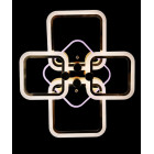 Люстра стельова LED Splendid Ray L39209/2+2, 130W, білий, золото, сучасний стиль з пультом, димер Люстра стельова LED Splendid Ray L39209/2+2, 130W, білий, золото, сучасний стиль з пультом, димер