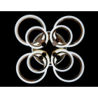 Люстра стельова LED Splendid Ray LK39557/4+4, 144W, золото/білий, сучасний стиль, діаметр 68 см Люстра стельова LED Splendid Ray LK39557/4+4, 144W, золото/білий, сучасний стиль, діаметр 68 см