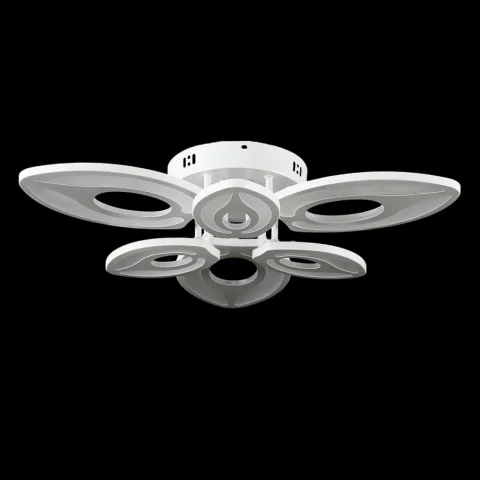 Люстра стельова LED Splendid Ray L22800/3+3, 114W, білий, сучасний стиль, пульт, димер, Ø58 см