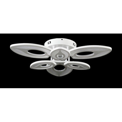 Люстра стельова LED Splendid Ray L22800/3+3, 114W, білий, сучасний стиль з пультом, димером, 58 см