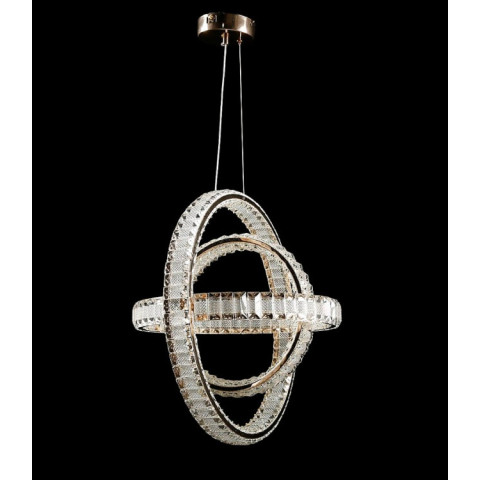Люстра стельова LED Splendid Ray L950-500/3, 3 лампи, золота, регульована висота 60-160 см, сучасний стиль для дому