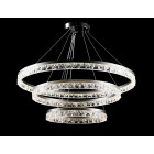 Люстра стельова LED Splendid Ray L133/800+600+400/3, 100W, хром, чорний, сучасний стиль для дому Люстра стельова LED Splendid Ray L133/800+600+400/3, 100W, хром, чорний, сучасний стиль для дому