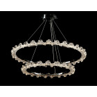Люстра стельова LED Splendid Ray L115/600+400/2, хром/білий, 2 лампи, регульована висота, сучасний стиль для дому Люстра стельова LED Splendid Ray L115/600+400/2, хром/білий, 2 лампи, регульована висота, сучасний стиль для дому